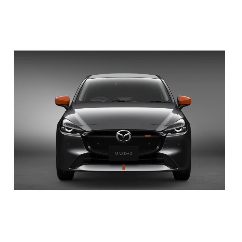 デミオ フロントグリルアクセント(MAZDA 2 専用品)レーシングオレンジ 