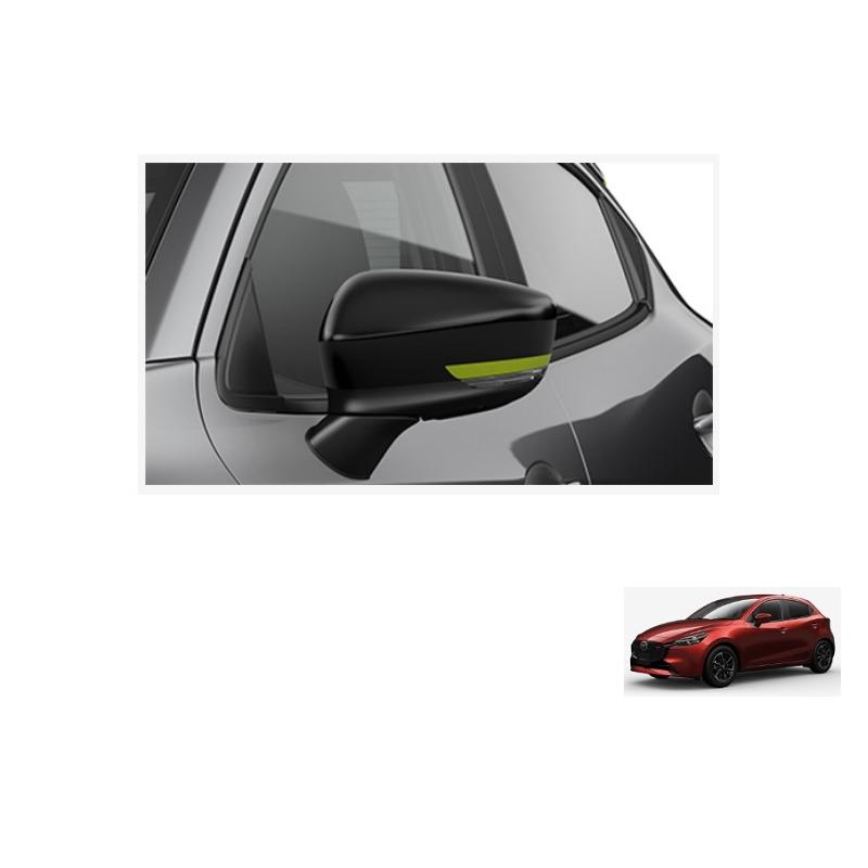 デミオ ドアミラーデカール(MAZDA 2 専用)ライムグリーン[マツダ