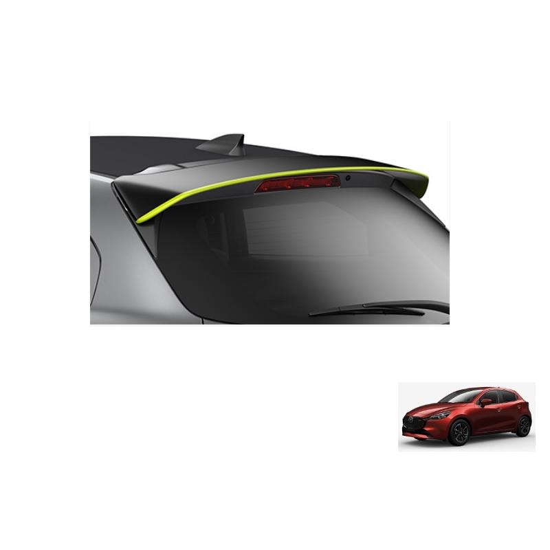 デミオ リアルーフスポイラー(MAZDA 2 専用)ブラック/ライム