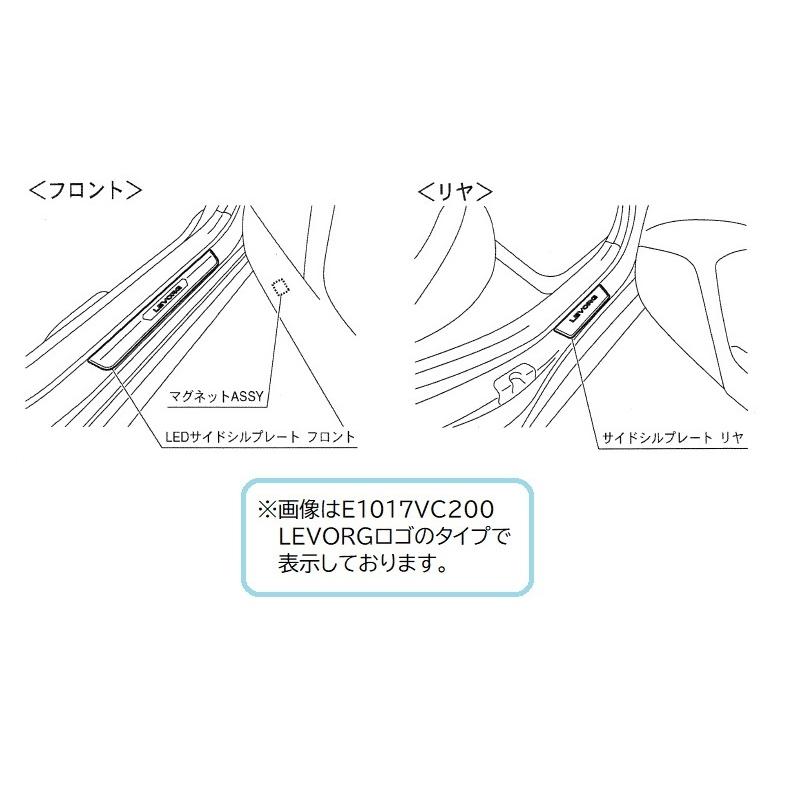 レヴォーグ (YS)LEDサイドシルプレート(STI 前後左右セット