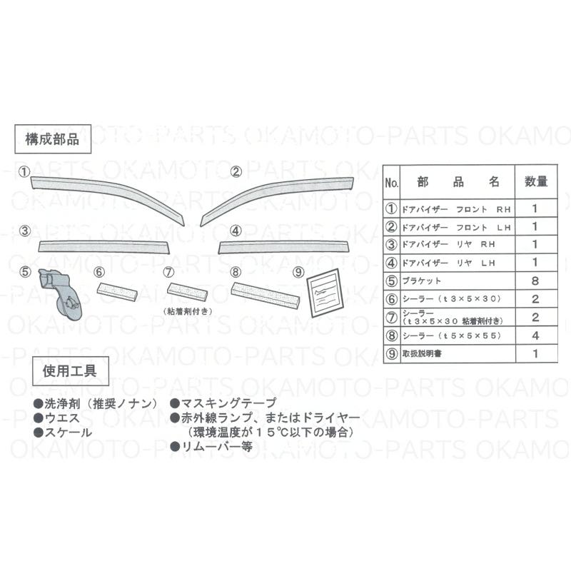 フォレスター (S)ドアバイザーセット(1台分セット)「スバル純正用品