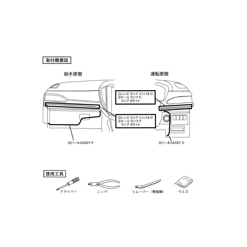 SUBARU (ZS)インパネイルミネーションキット(スモールランプ連動