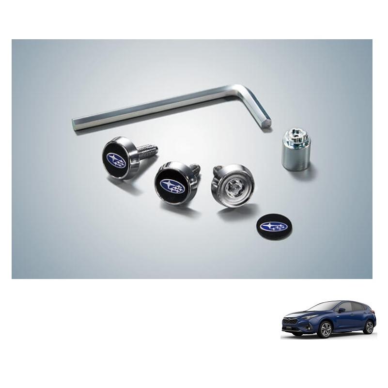 McGard CAR LOCK イエロー（スバル純正用品） SUBARU（スバル） (RT)ナンバープレートロックボルト（マックガード社
