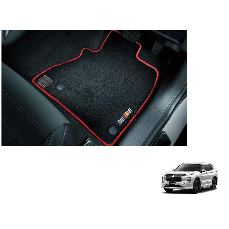 三菱（MITSUBISHI） RALLIARTフロアマット(7人乗り用)6点 