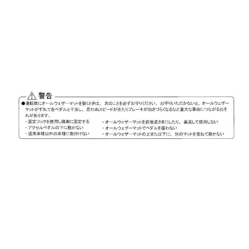三菱（MITSUBISHI） (ZT)オールウェザーマット(1台分5枚セット