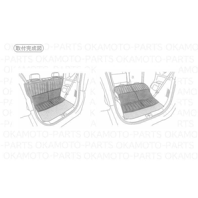 三菱（MITSUBISHI） (ZT)ラゲッジトレイ「ミツビシ純正用品」 ek