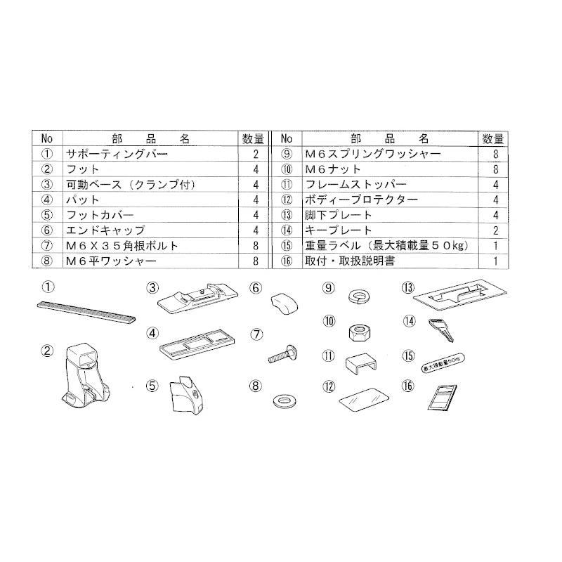 三菱 (XT)ベースキャリア「ミツビシ純正用品」デリカ：D5 CV1W