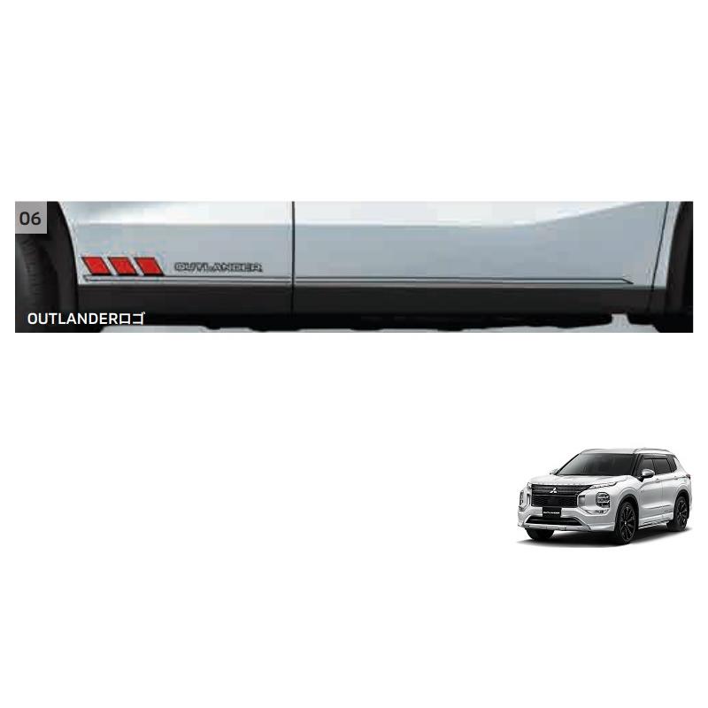三菱 (ZUT)サイドデカール（OUTLANDERロゴ）「ミツビシ