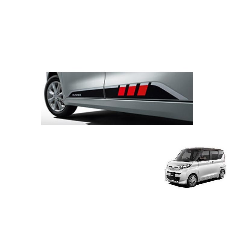 三菱（MITSUBISHI） (T)サイドデカール(左右セット)「ミツビシ純正用品