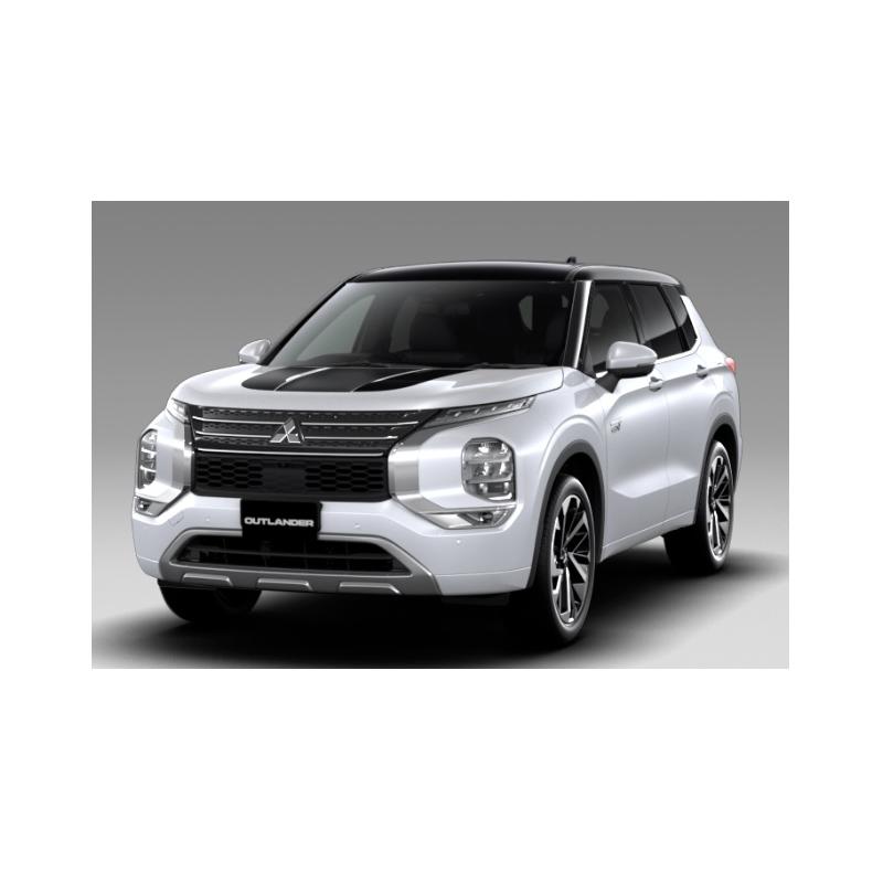 三菱（MITSUBISHI） (KUT)フードデカール（ブラック）「ミツビシ純正