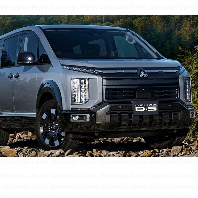 三菱（MITSUBISHI） ブラックアウトフロントロアバンパー「ミツビシ