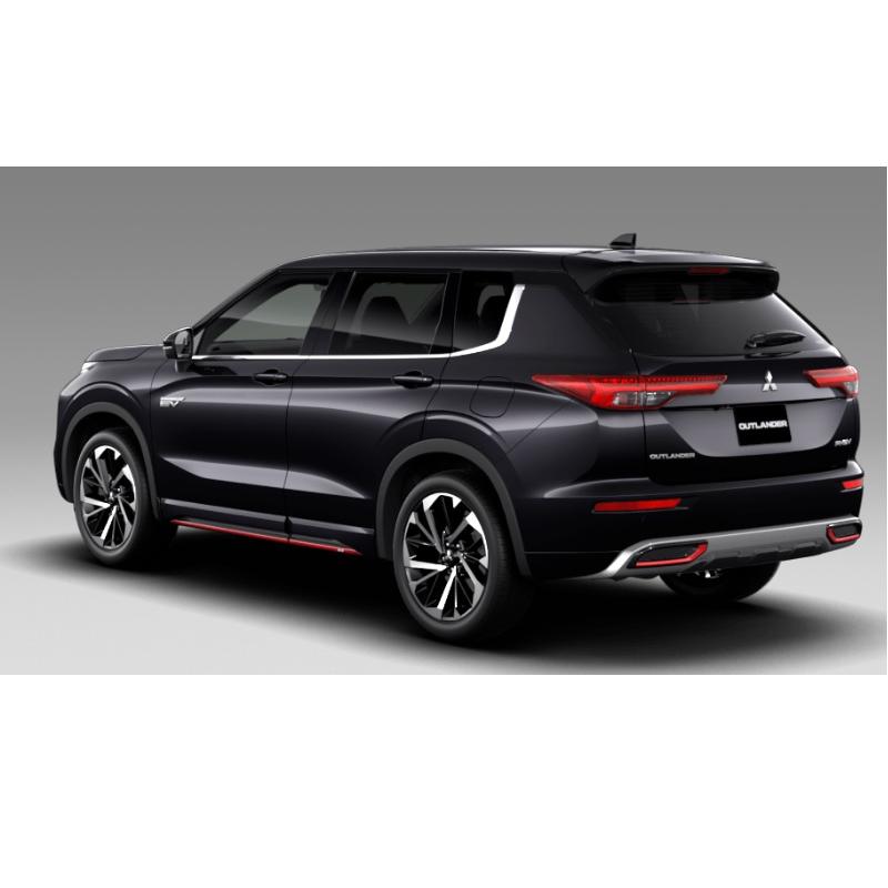 三菱 RALLIARTガーニッシュパッケージ(X42 ブラックマイカ)3点