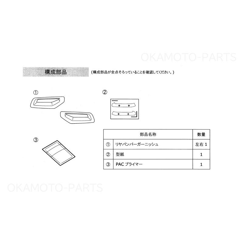 三菱（MITSUBISHI） (ZT)リヤバンパーガーニッシュ(グロスブラック