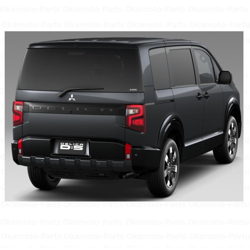 三菱（MITSUBISHI） リヤDELICAエンブレム（マットブラック