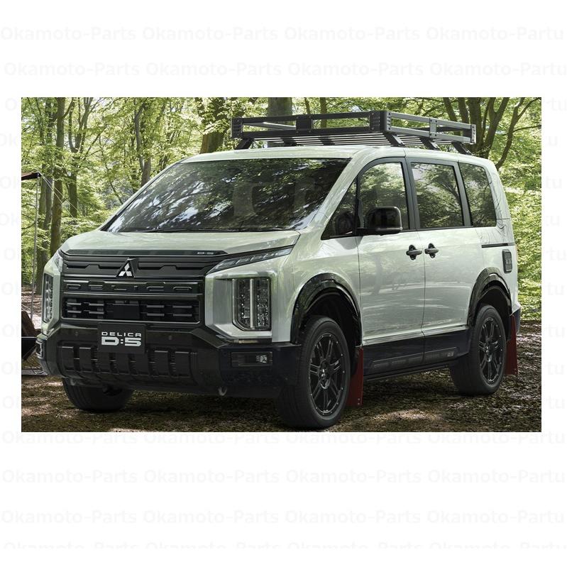 三菱（MITSUBISHI） (80U)フロントDELICAエンブレム（マットブラック 
