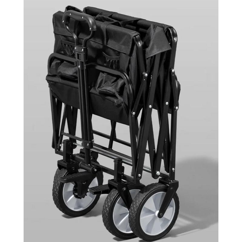 折りたたみ式キャリーワゴン キャリーカート 折りたたみ タイヤ 車輪 カッコいい アウトドア ワゴン