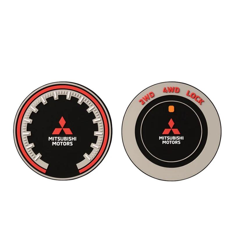 三菱 (T)ドリンクホルダーコースター（2枚セット）「ミツビシ純正用品