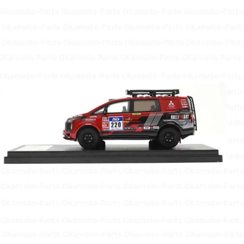三菱 デリカD:5 サポートカー 1/43モデルカー ラリーアート 1/43 MITSUBISHI DELICA D:5 アジアクロスカントリーラリー2024