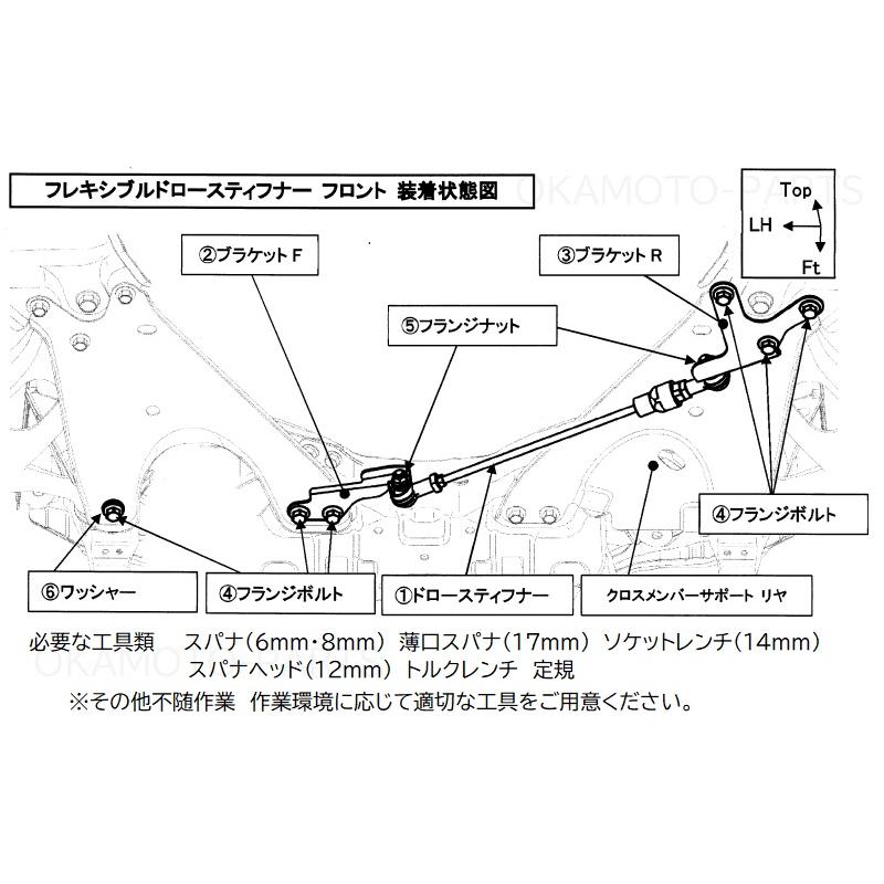 フォレスター SK5 STIフレキシブルドロースティフナー フロント フォレスター (R)STi フロントフレキシブルドロースティフナー