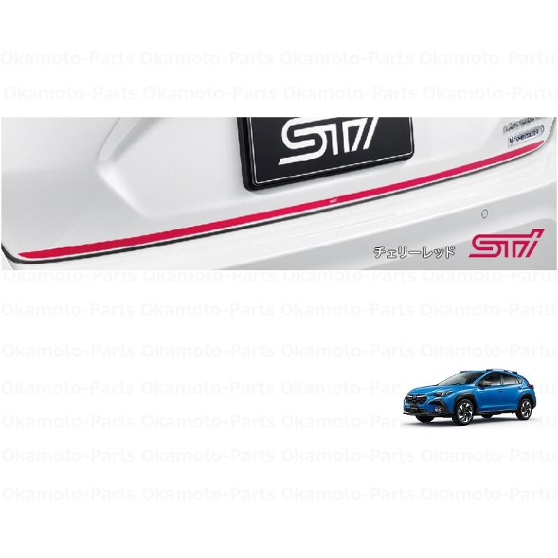 SUBARU（スバル） STIテールゲートガーニッシュ(チェリーレッド