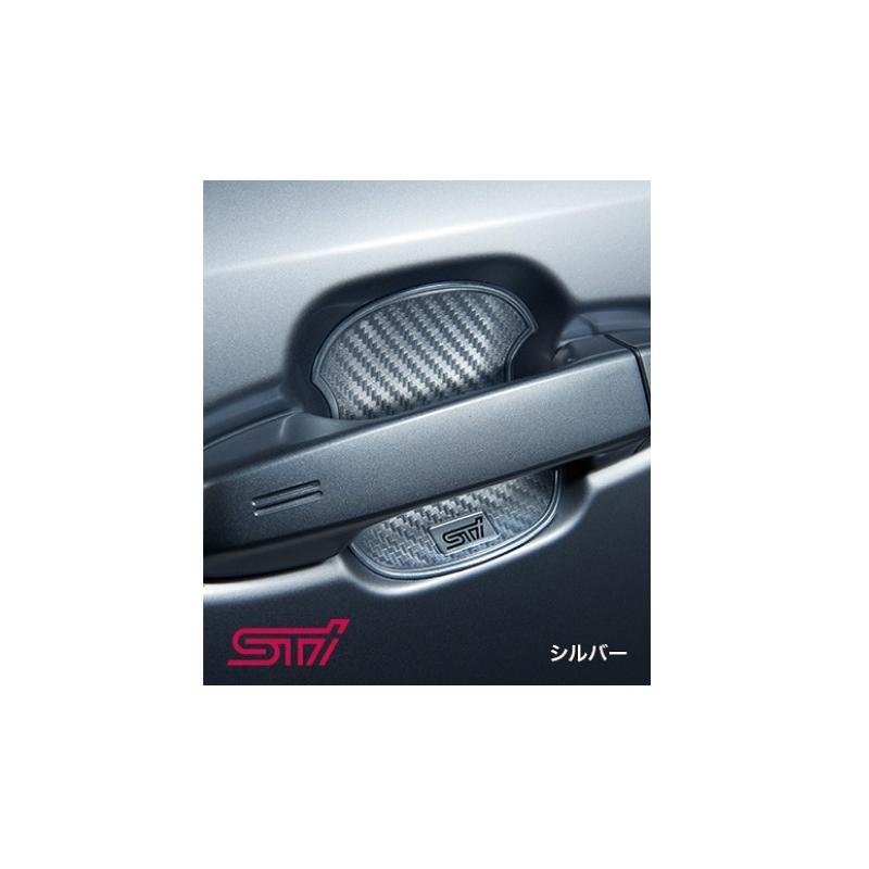 新品未開封！？STI ドアハンドルプロテクター　レヴォーグ　WRX フォレスタークロストレック STI (TR)STIドアハンドルプロテクター(シルバー)4枚セット「スバル