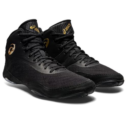 アシックス　レスリングシューズ SPLITE ELITE（002）BLACK/PURE GOLD｜okamoto-sports｜03