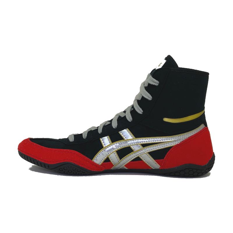 アシックス　レスリングシューズSPO　在庫モデル　1083A001 (90239394)  BLACK/RED/SILVER｜okamoto-sports｜02