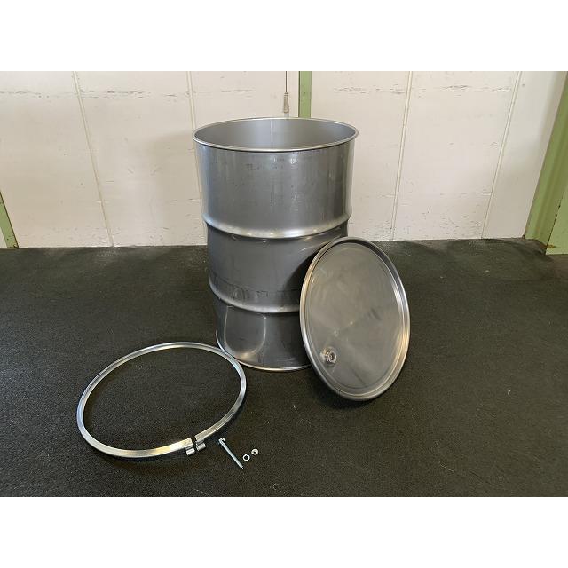 ステンレスオープンドラム(中古 洗浄品) 200L 小栓付蓋 ステンレスオープンドラム(中古 洗浄品) 200L 小栓付蓋