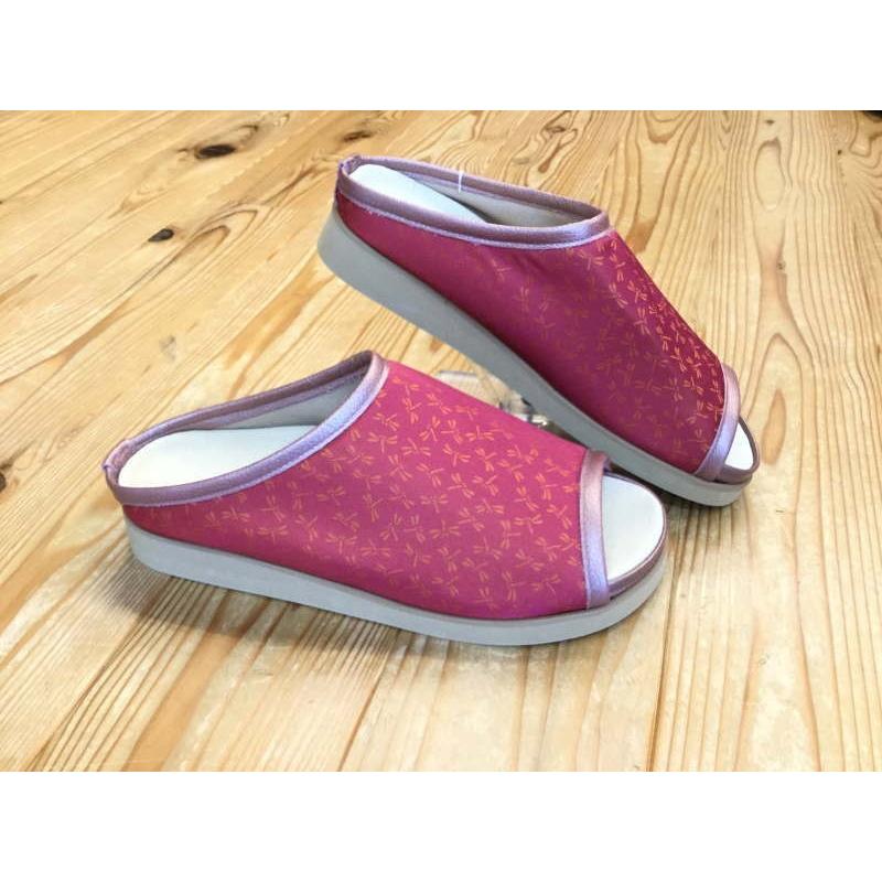 ルームシューズ】 前田工業 パザパ 7091R 富士吉田市織物生地コラボ