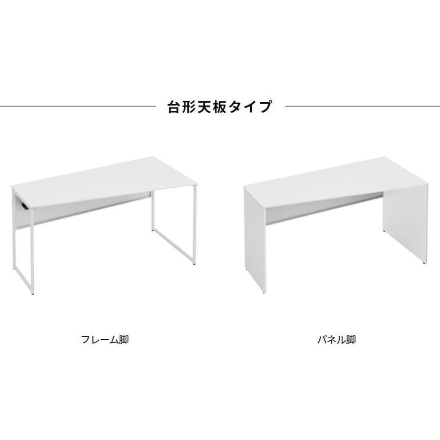 オカムラ SOLISTE ソリスト デスク 平机 3K20LF フレーム脚：モノクロ メラミン天板：ブラック/プライズウッド 幅1000 奥行700 完成品｜okamura｜13