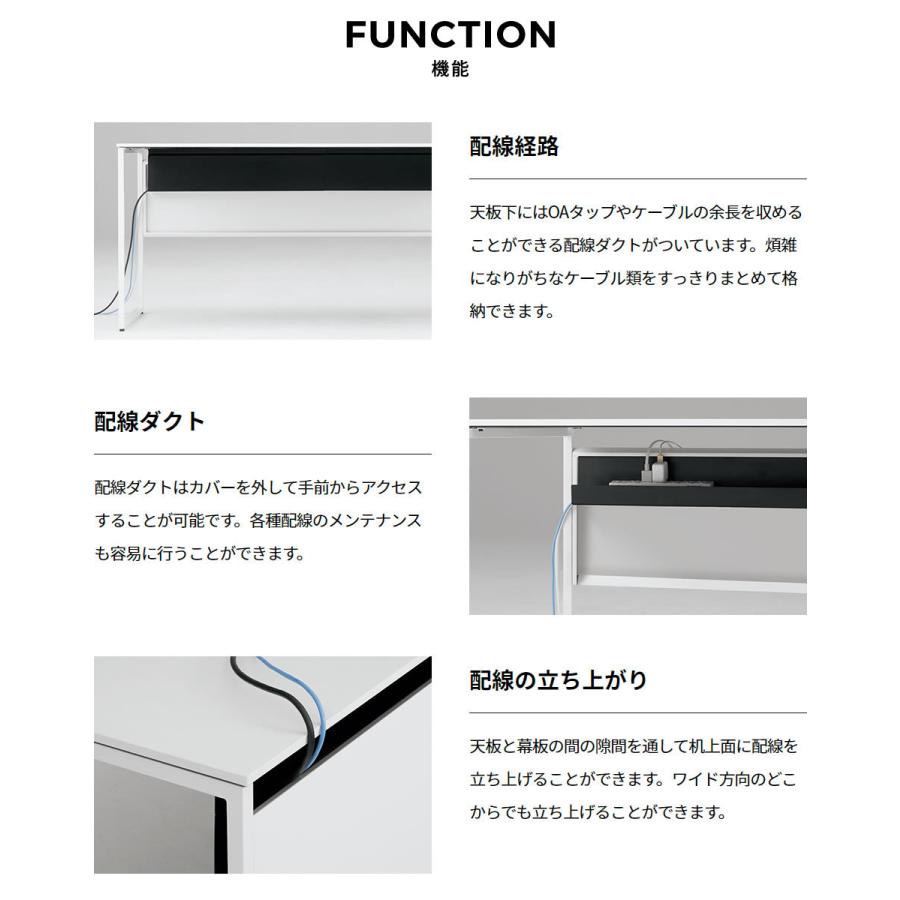 オカムラ SOLISTE ソリスト デスク 台形天板：右タイプ 3K2AEE フレーム脚：アクセントカラー 塗装天板 幅1200 完成品 【送料無料】｜okamura｜10