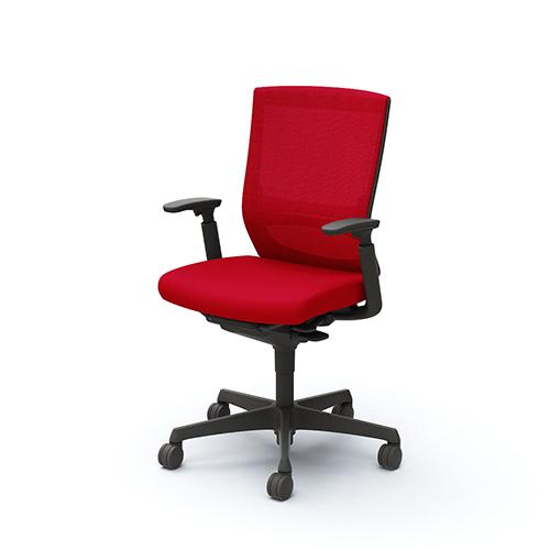 ESCUDO エスクード mesh メッシュタイプ ブラックシェル ハイバック アジャスト肘 ハイタイプ ウレタンキャスター ランバーサポート付き