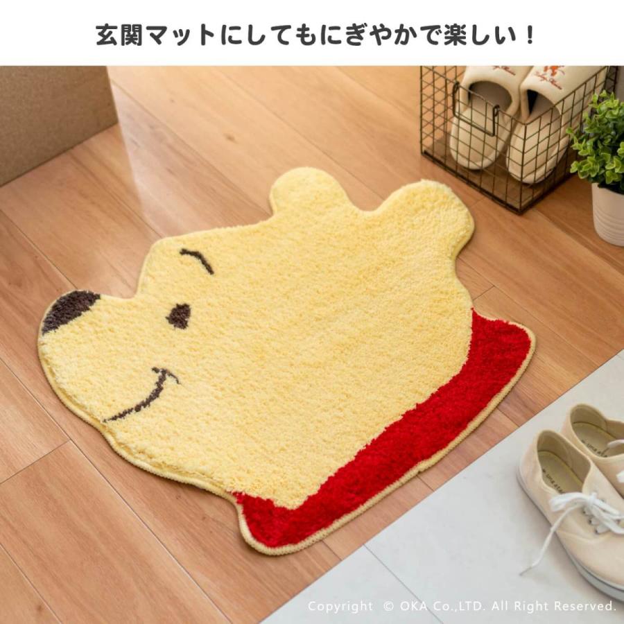 洗えるマット ディズニー ダイカットマット トイレマット 玄関マット ミッキーマウス プーさん Disney ふかふか オカ 業務用品通販 オカプロ 通販 Yahoo ショッピング