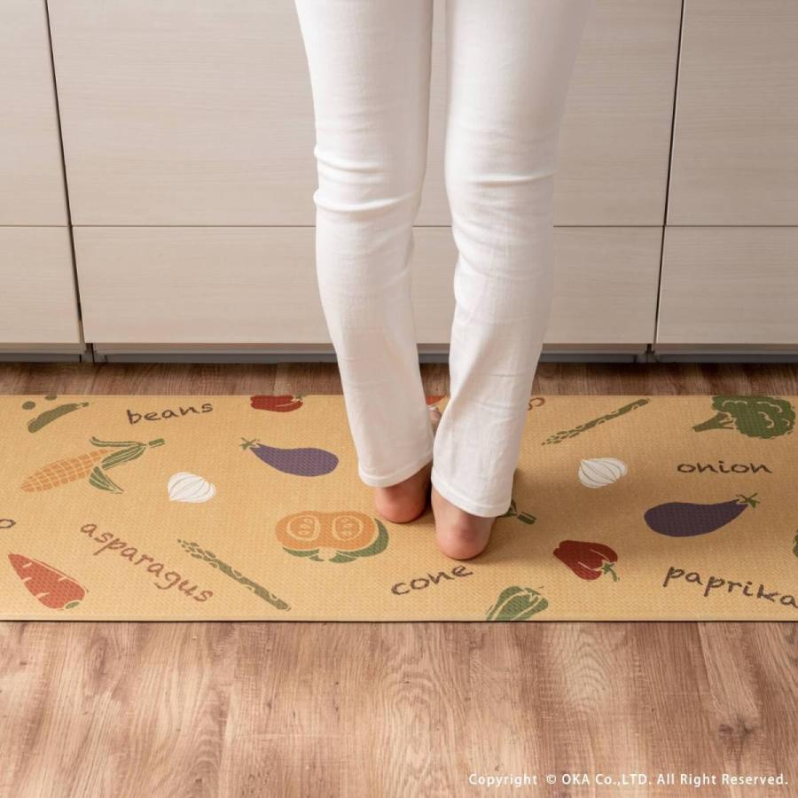 キッチンマット 45 180cm おしゃれ 拭ける キッチン マット 北欧 グレー 柄 かわいい Pvc 台所 180cm ロング ラグ 床暖房 床暖房対応 30 Off