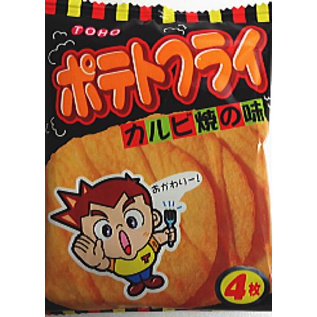 東豊 ポテトフライ カルビ焼の味11ｇ×240袋(20×12)｜okashi-com