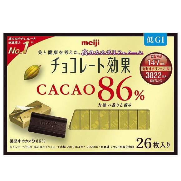 明治 チョコレート効果カカオ86％26枚×12個（6入×2） : おかしの