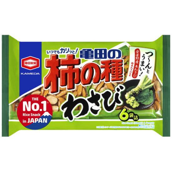 亀田製菓 柿の種 わさび6袋164g×12袋 : おかしのフェスタヤフー店