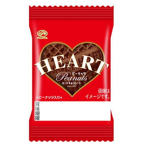 不二家 ミニハートチョコ（ピーナッツ）1枚×40個 : おかしのフェスタ