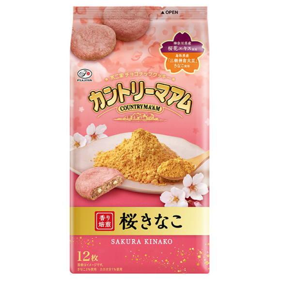 不二家 カントリーマアム 桜きなこ 12枚×5袋(期間限定商品) : おかしの