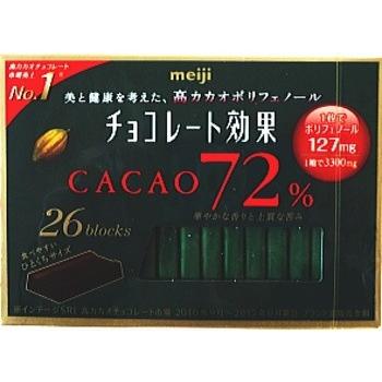 チョコレート効果 チョコレート 明治 チョコレート効果 カカオ７２ ２６枚 ６個 ４入 ２４個