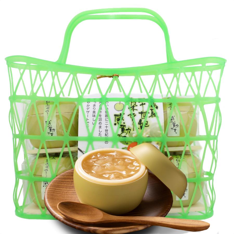 父の日 22 夏 プレゼント お菓子 水菓子 ギフト 鳥取二十世紀梨ゼリー 感動です 梨カゴ 6個入 寿製菓 山陰 鳥取 島根 お土産 贈り物 手土産 寿製菓オンラインストア 通販 Paypayモール