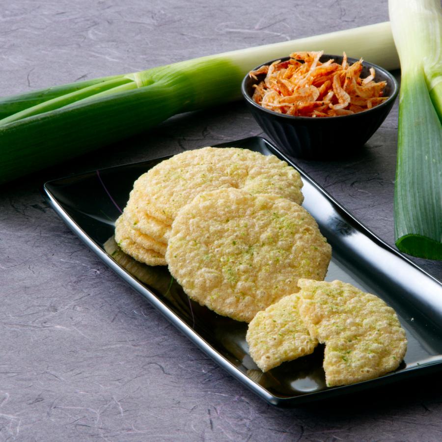 ねぎ煎餅 16枚入 お菓子の壽城（ことぶきじょう） 天ぷら煎餅 寿製菓 山陰 鳥取 島根 お土産 贈り物 ギフト プレゼント 手土産 | お菓子の壽城 | 02