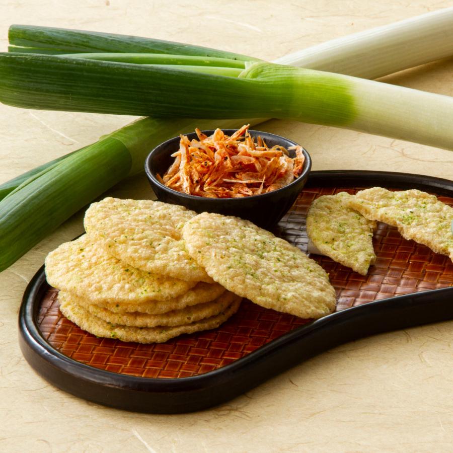 ねぎ煎餅 16枚入 お菓子の壽城（ことぶきじょう） 天ぷら煎餅 寿製菓 山陰 鳥取 島根 お土産 贈り物 ギフト プレゼント 手土産 | お菓子の壽城 | 03