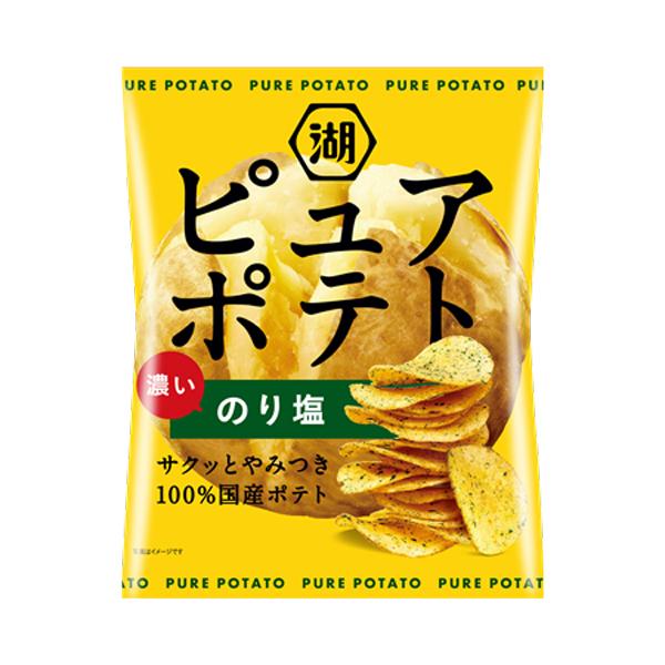 湖池屋 ピュアポテト 濃いのり塩 52g 12コ入り 2026/08/24発売