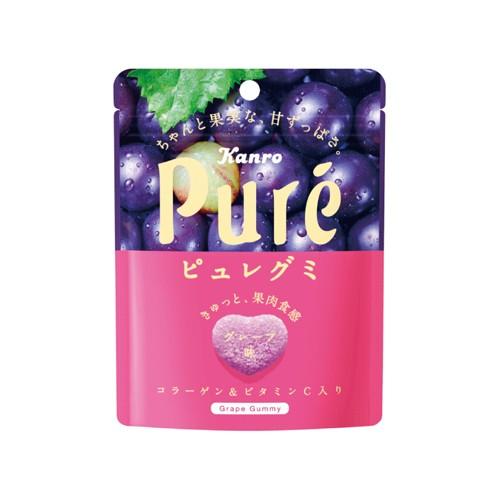 全国送料無料)カンロ ピュレグミ グレープ 56g 6コ入り メール便