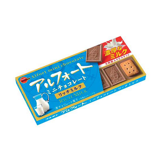 ブルボン アルフォートミニチョコレート リッチミルク 12個 120