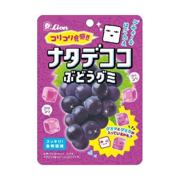 ライオン菓子 ナタデココぶどうグミ 40g 80コ入り 2025/03/17発売 (4903939016097c) ライオン菓子 ナタデココぶどうグミ 40g 80コ入り 2025/03/17発売