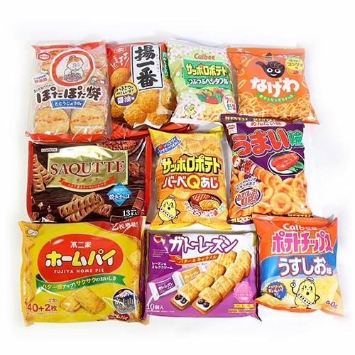 お菓子 詰め合わせ (地域限定送料無料) 大袋スナック（５種）＆ 大袋菓子（５種）セット（10種・計10コ）おかしのマーチ (omtma6234k)｜okashinomarch｜02