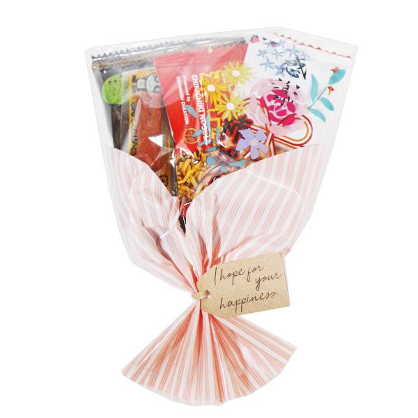 お菓子 おつまみ 詰め合わせ ブーケ 袋詰め 200円 おかしのマーチ