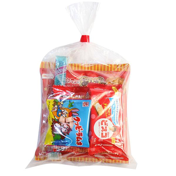 お菓子 詰め合わせ 透明袋 ビスコ入り 225円 袋詰め おかしのマーチ